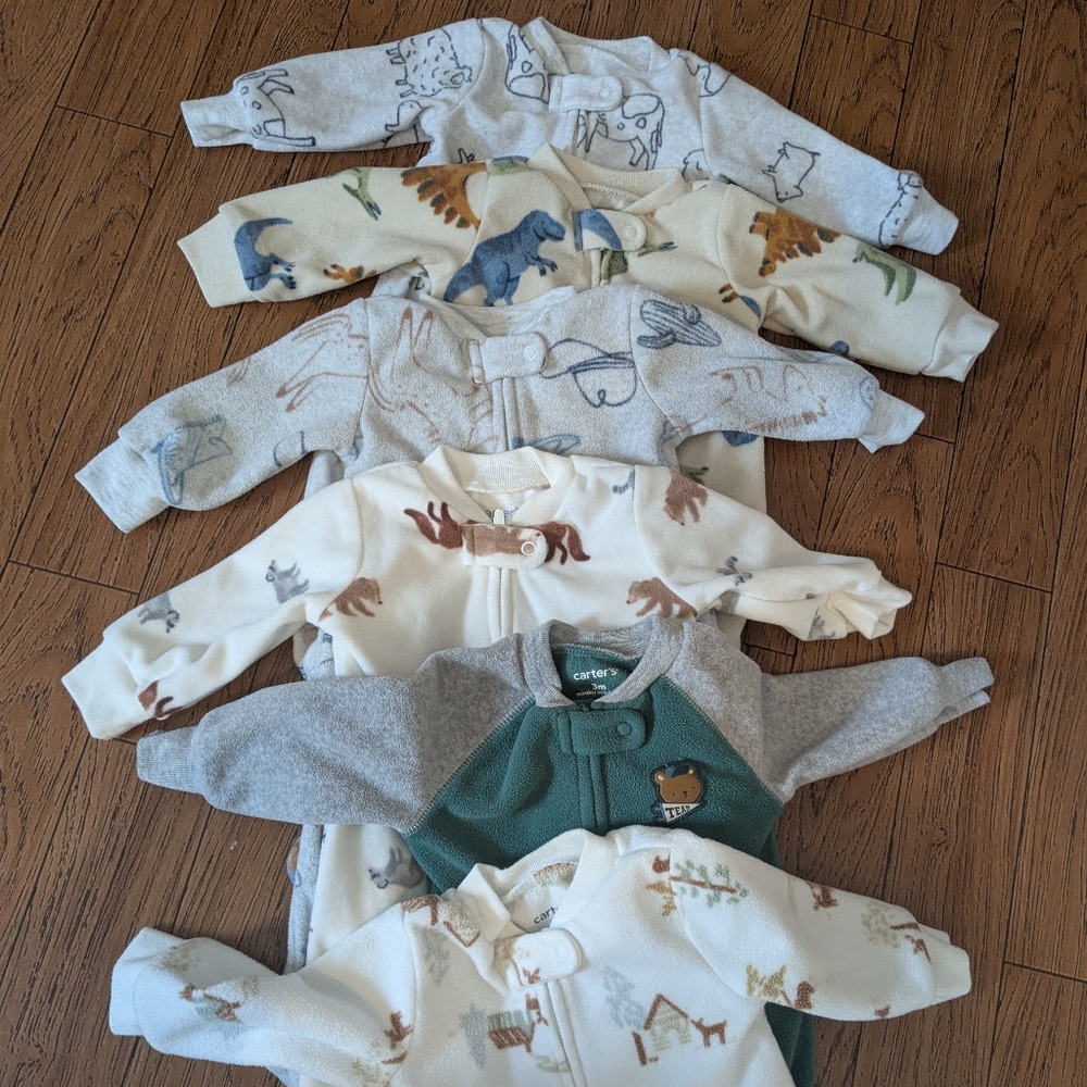Carter's Boys 0-3 Month Onesies